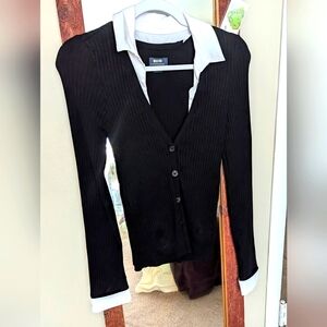 Anthropologie ribbed button down top